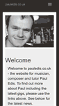 Mobile Screenshot of pauledis.co.uk